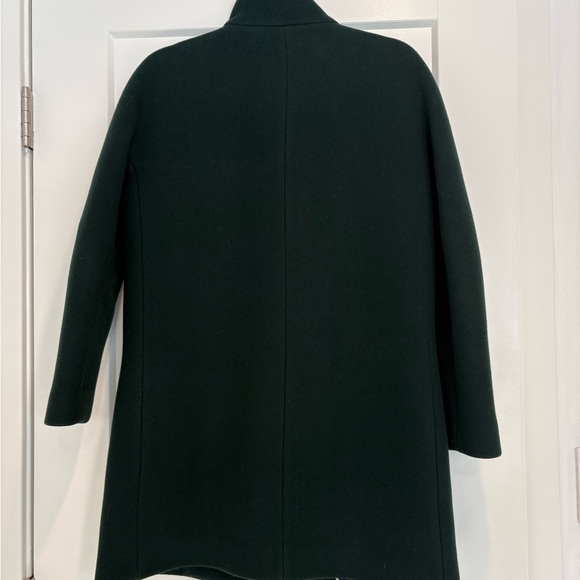 J.Crew Stadium cloth dark green women’s coat - Picture 3 of 8